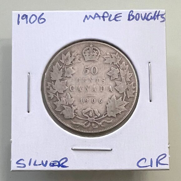 1906 Canada Silver King Edward VII 1/2 Dollar Coin! - Picture 1 of 6